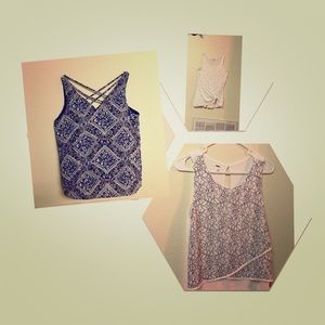 Three sleeveless shirts